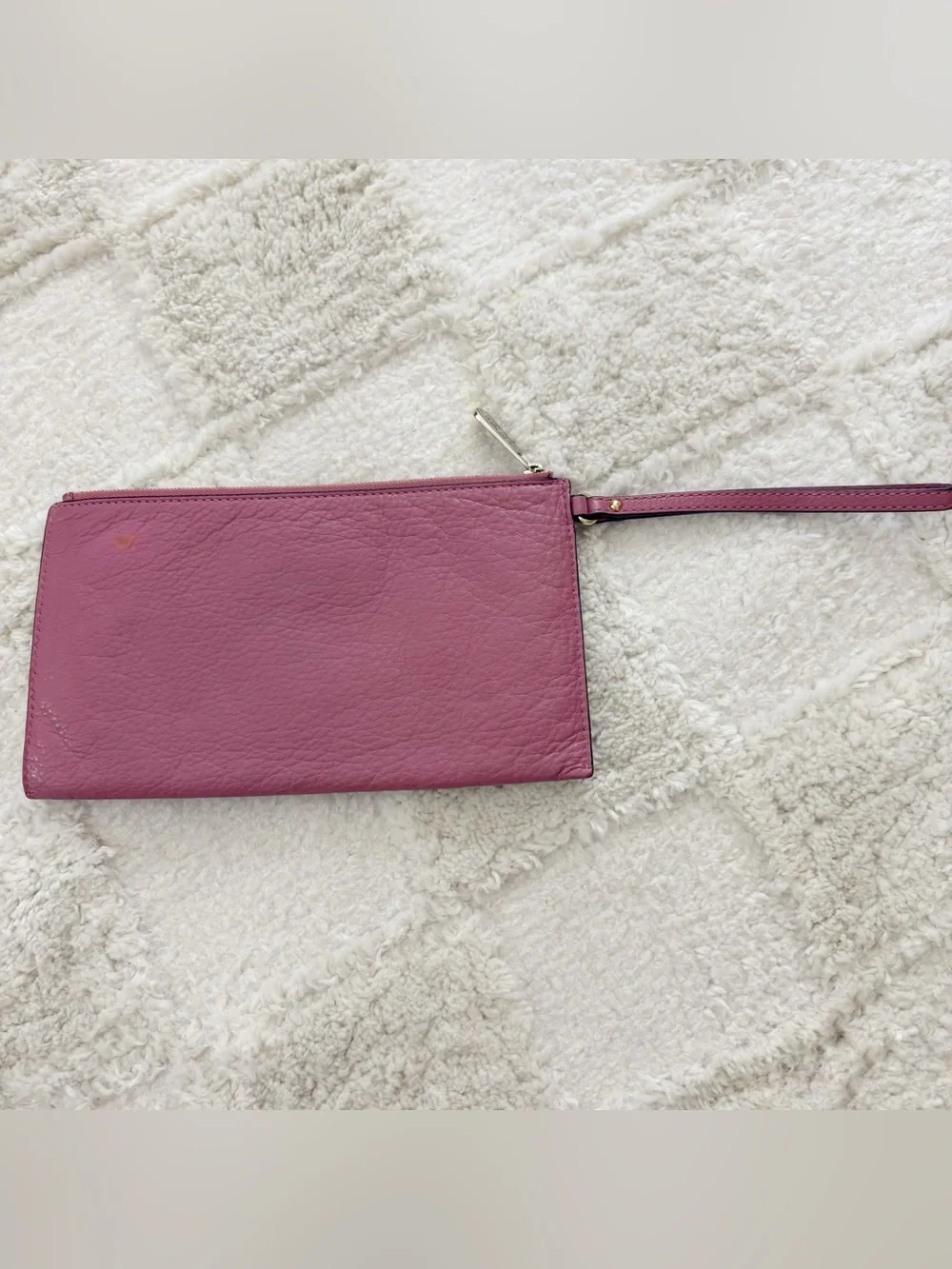Michael Kors Rose Pink Pebbled Leather Wristlet